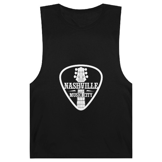Nashville Music City Guitar Pick Barnard Tanks