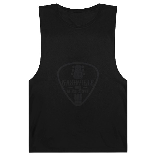 Nashville Music City Guitar Pick Barnard Tanks