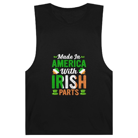 Made in America with Irish Parts St. Patrick's day Barnard Tanks