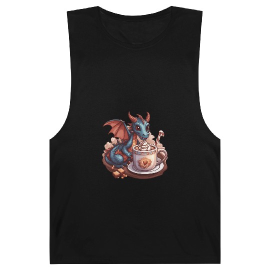 Cozy Dragon and Hot Chocolate Delight Barnard Tanks
