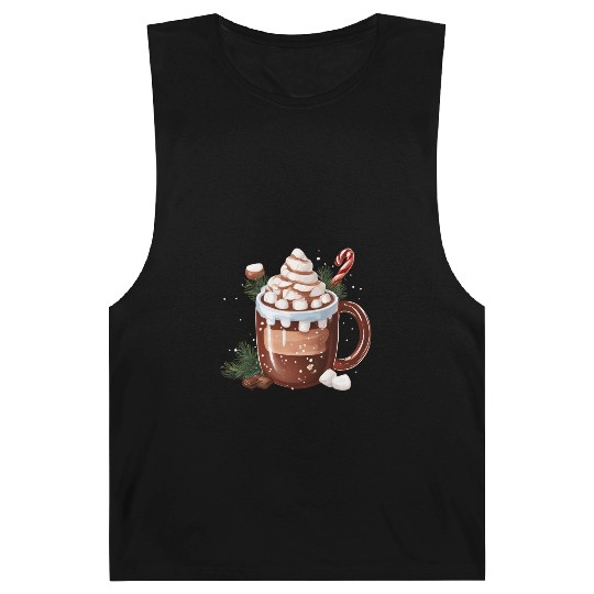 Festive Hot Chocolate with Marshmallows Barnard Tanks
