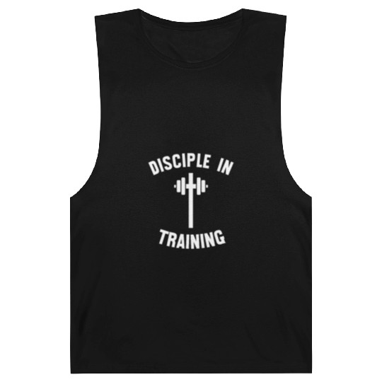 Disciple in training barbell Barnard Tanks