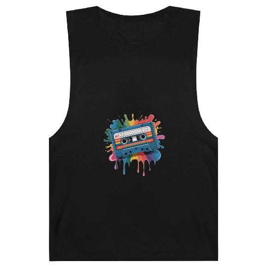80s Retro Cassette Splash Classic Cassette Tape Barnard Tanks