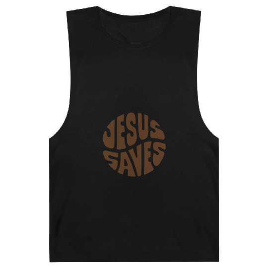 Jesus Saves Text Barnard Tanks