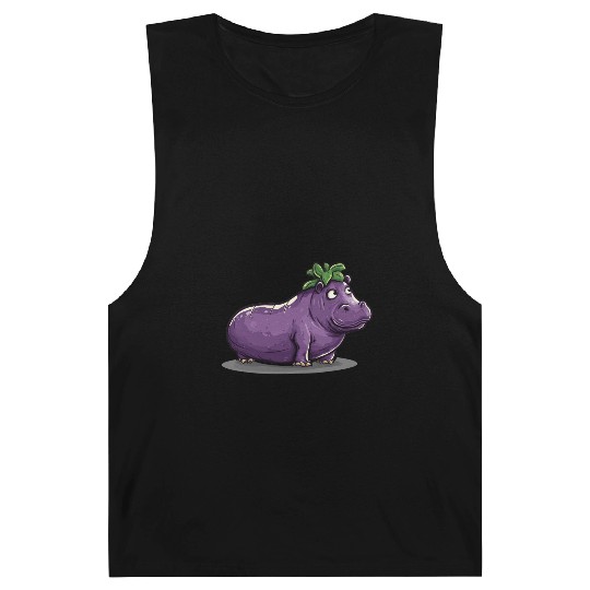 Hip Eggplant Barnard Tanks