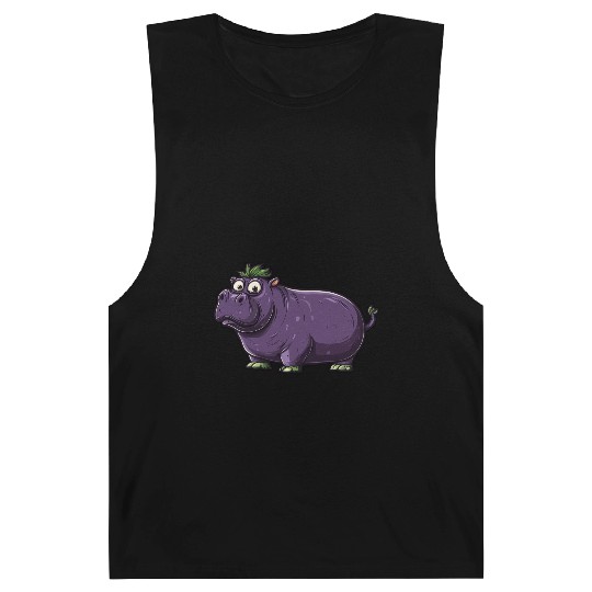 Hip Eggplant Barnard Tanks