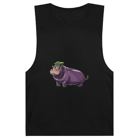 Hip Eggplant Barnard Tanks