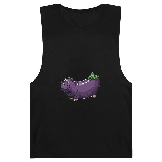 Hip Eggplant Barnard Tanks