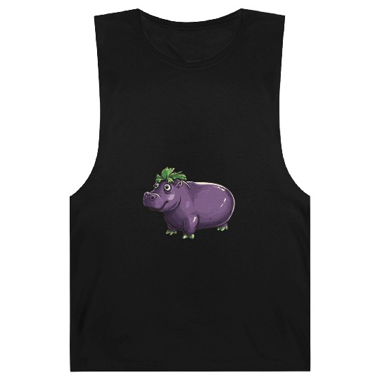 Hip Eggplant Barnard Tanks