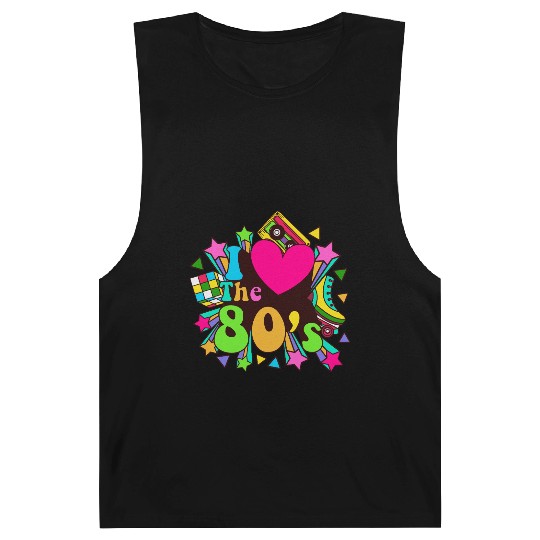 Retro 80s Style design – Perfect for Nostalgia Fa Barnard Tanks