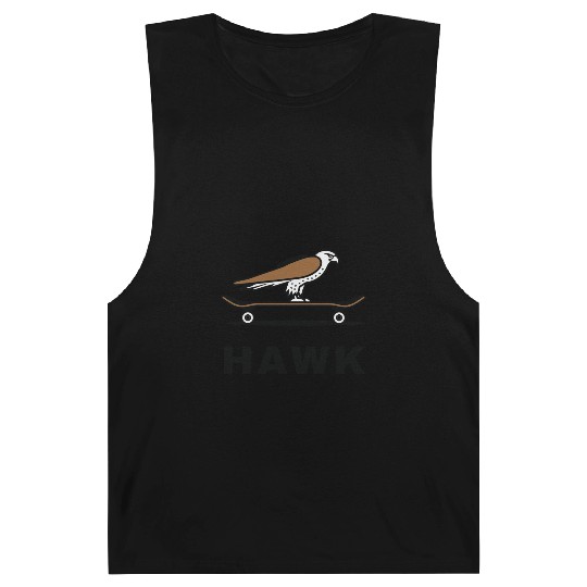 Hawk Skater Fan Skateboard Stunts Freestyle Gift Barnard Tanks