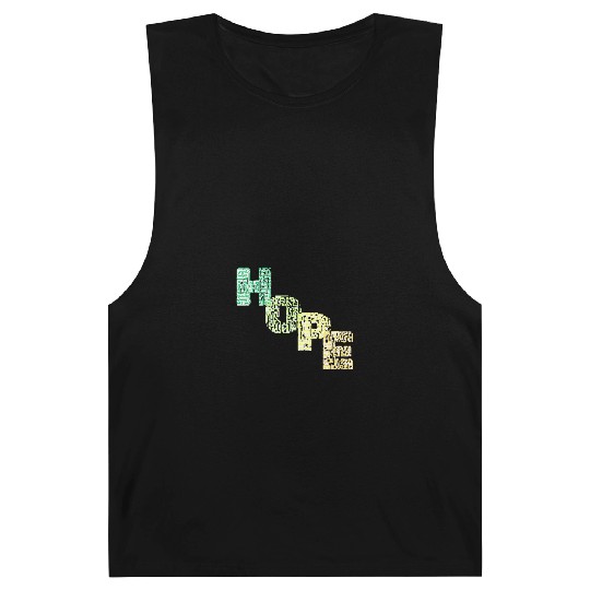 Colorful Modern HOPE Typography Barnard Tanks