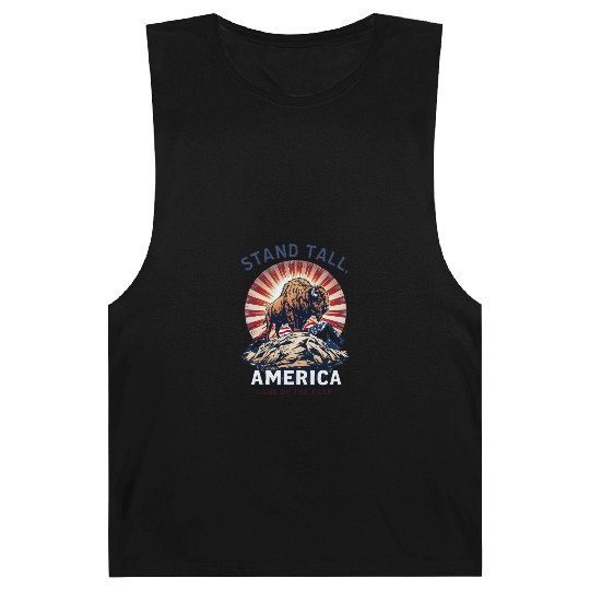 Stand Tall America Land Of The Free Buffalo Barnard Tanks