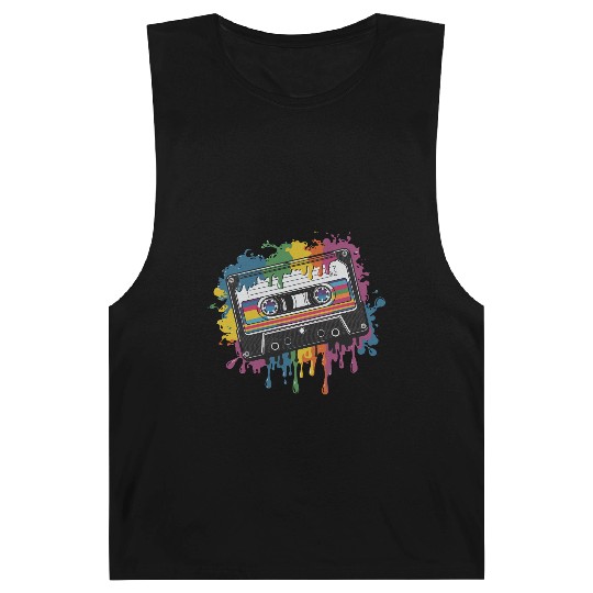 80s Retro Cassette Splash Classic Cassette Tape Barnard Tanks