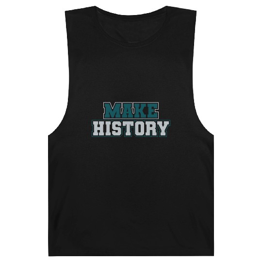 Make History Green and Silver Barnard Tanks