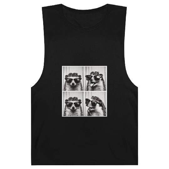 Photobooth Hedgehog with Sunglasses Barnard Tanks