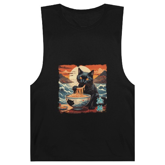 Cat Ramen Barnard Tanks