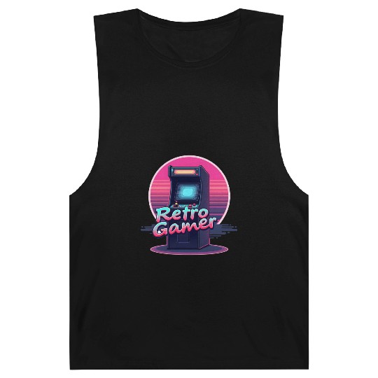 retro gamer in retro style oldschool gamer Barnard Tanks
