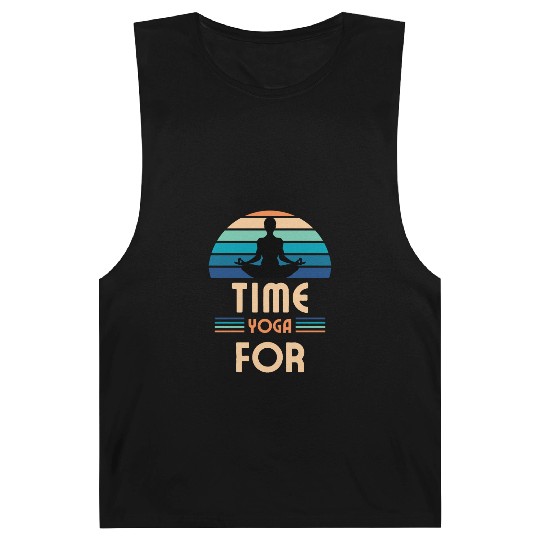 Sunrise Serenity Yoga Silhouette Art Print - Relax Barnard Tanks