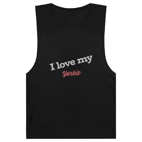 I Love My Yorkie Barnard Tanks