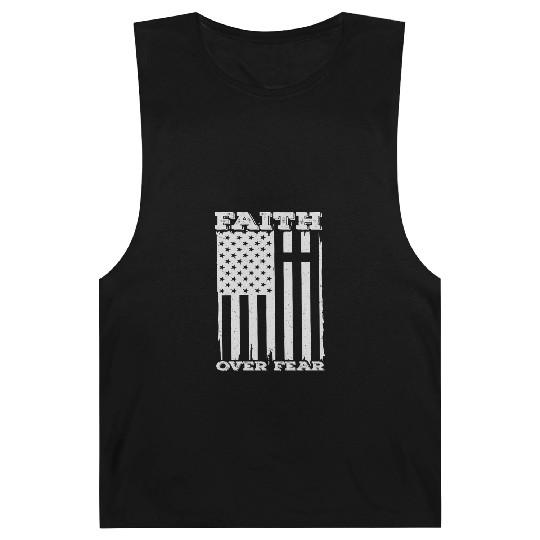 Faith Over Fear Happy Easter Barnard Tanks