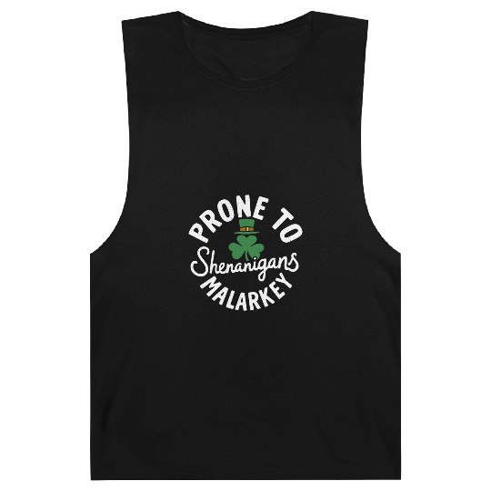 Prone To Shenanigans & Malarkey St Patrick's Day Barnard Tanks