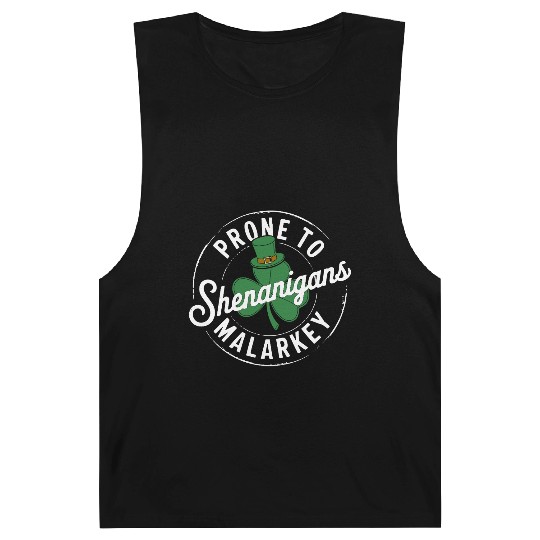 Prone To Shenanigans & Malarkey St Patrick's Day Barnard Tanks