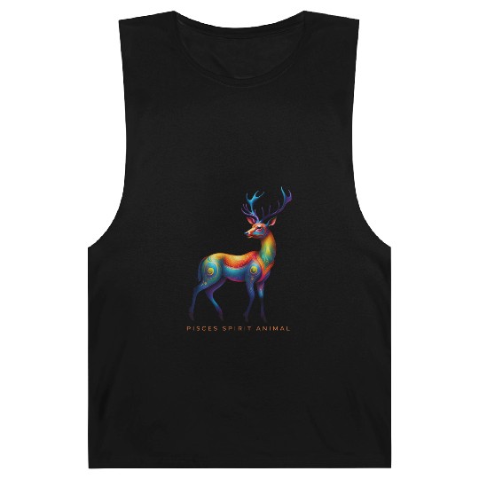 Pisces Spirit Animal Deer Alebrije Barnard Tanks