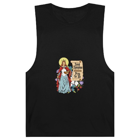 St. Dymphna Purity Lily Patron Saint Mental Health Barnard Tanks