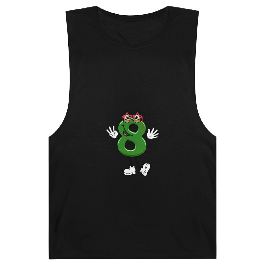 Number Eight Galaxy Grin Cosmic Charm Barnard Tanks