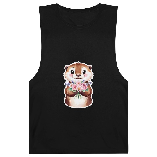 Otter with flowers Barnard Tanks