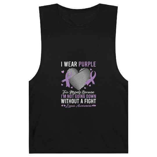 I Wear Purple For Myself Lupus Awareness Barnard Tanks