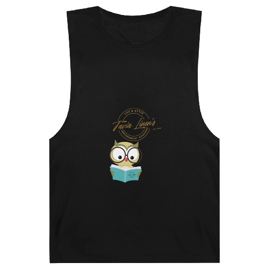 The Wise Coaching Owl Barnard Tanks by Tavia Linen