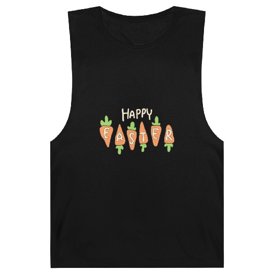 Happy Easter Cute Carrot Barnard Tanks