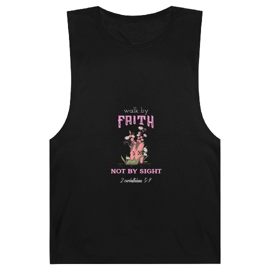Walk By Faith Cute Pink Christian Cowgirl boots Barnard Tanks