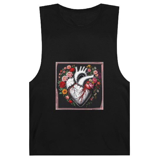 Flower Heart Spring by Tobe Fonseca Barnard Tanks