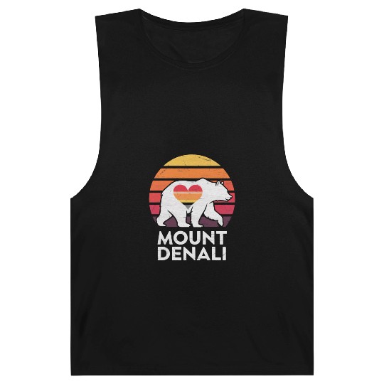 Vintage Bear Mount Denali Sunset Wilderness Barnard Tanks