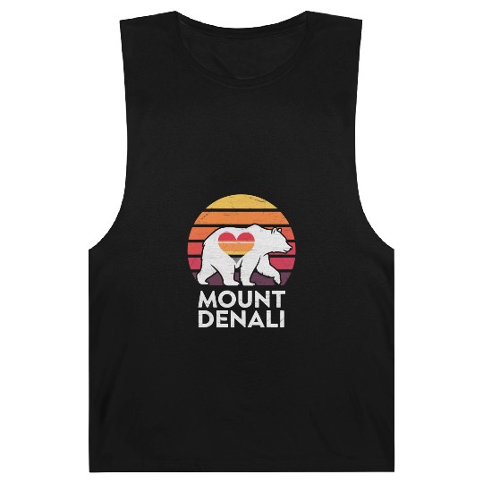 Vintage Bear Mount Denali Sunset Wilderness Barnard Tanks