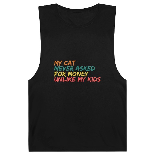 Retro Feline Philosophy Barnard Tanks