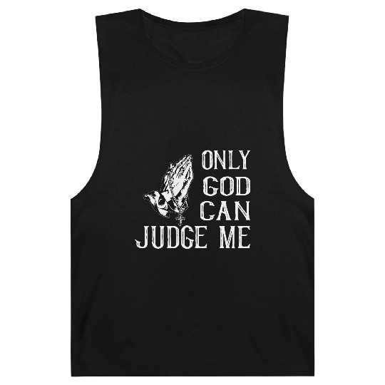 ONLY GOD CAN JUDGE ME Barnard Tanks