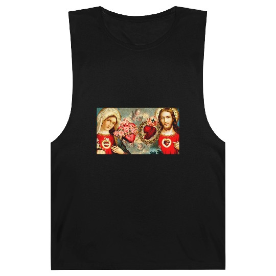 Sacred Heart and Immaculate Heart Jesus and Mary Barnard Tanks