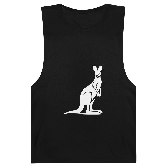 Wild Animal Silhouette With Typical Kangaroo Pose Barnard Tanks