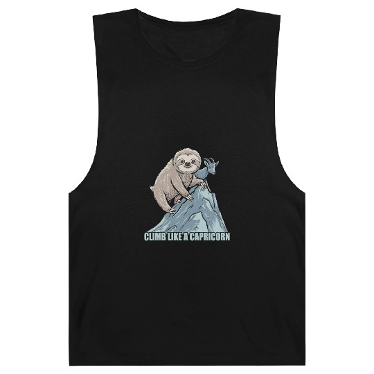 Climb Like A Capricorn Zodiac Sloth Adventure Barnard Tanks