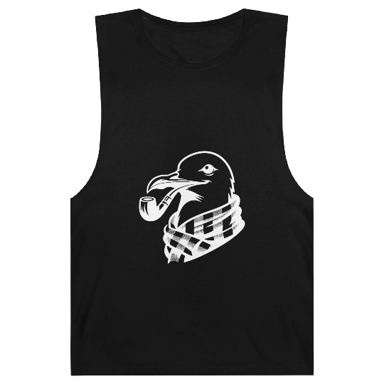 Pipe-diving Seafarer Seagull As A Coastal Motif Barnard Tanks