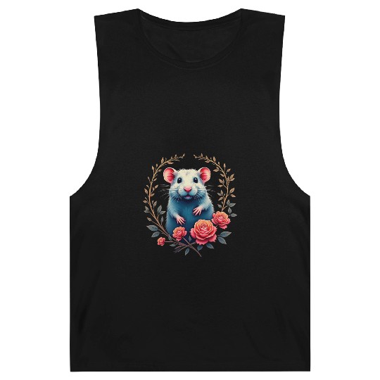 Hamster Flowers Art | Geometric Animal Design Barnard Tanks
