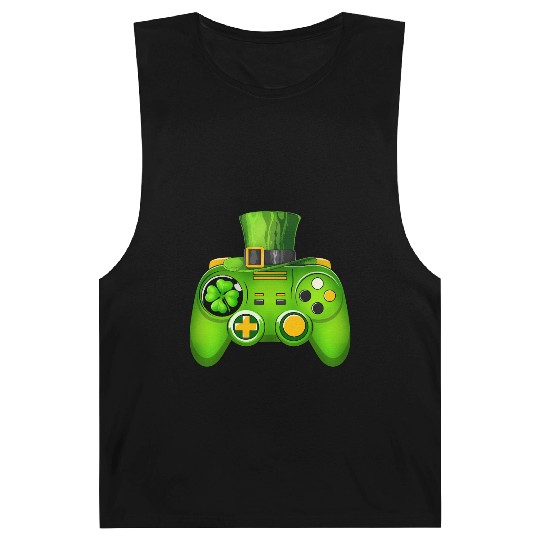 Video Game Controller Irish Gamer St Patricks Day Barnard Tanks