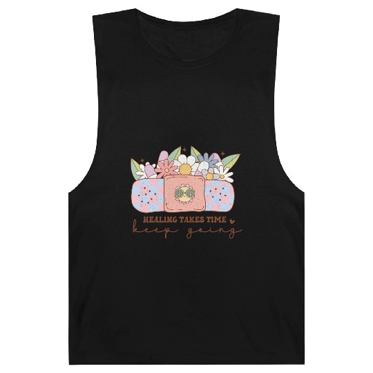 Healing Takes Time - Inspiring Mental Health Quote Barnard Tanks