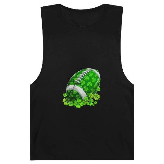 Football Shamrock for Football St Patricks Day Barnard Tanks