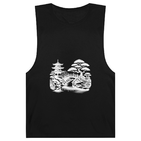 Spiritual Balance Japanese Temple Bridge Barnard Tanks