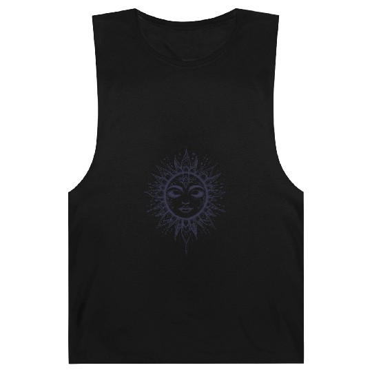 Boho Sun Bohemian Sun Face Spirituality Barnard Tanks